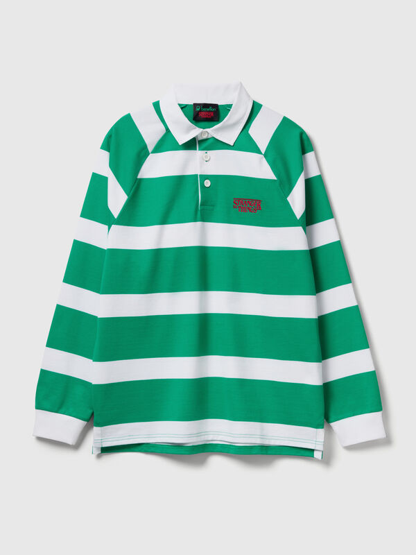 Stranger Things striped polo Men