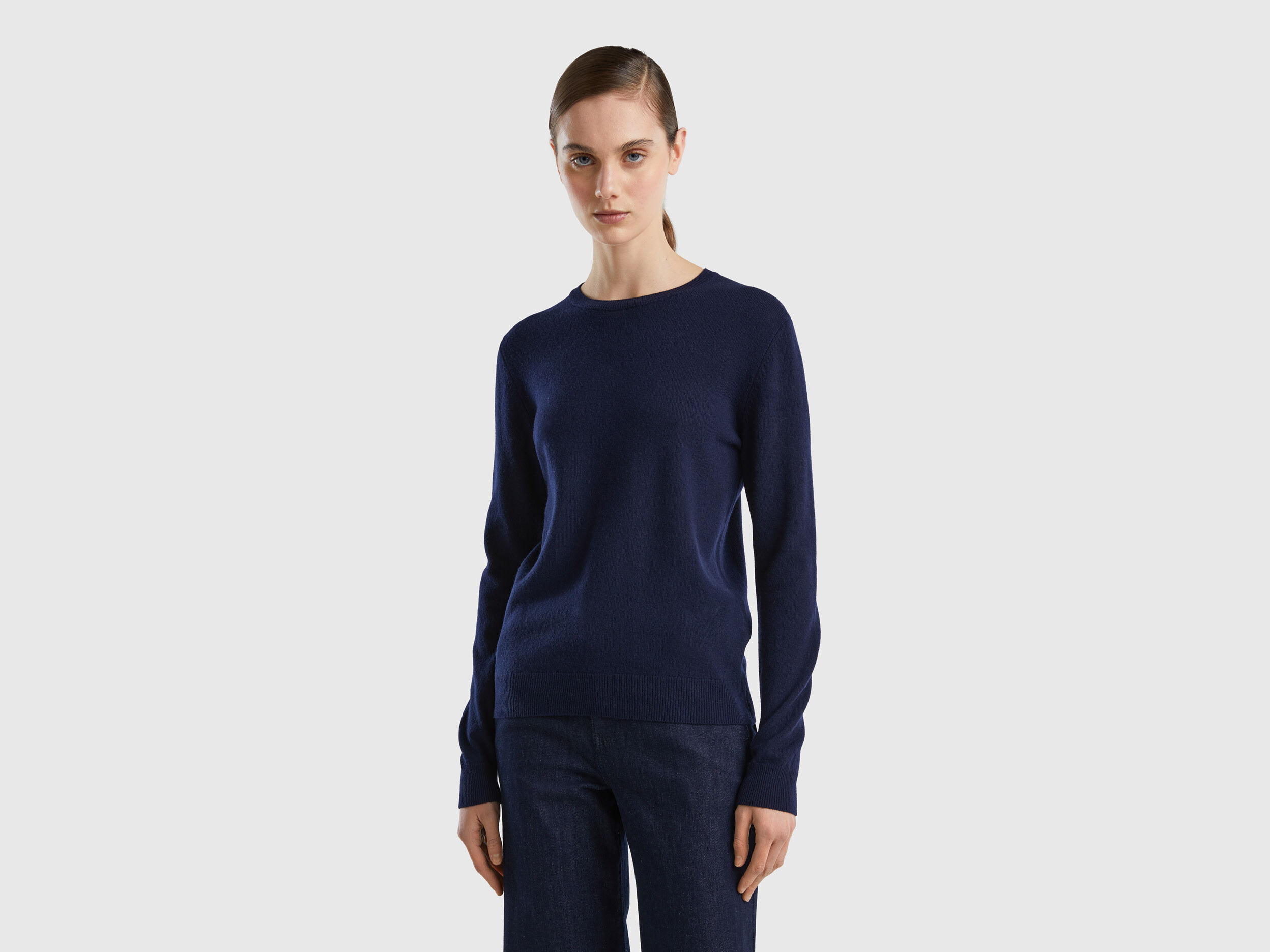Dark blue crew neck new arrivals