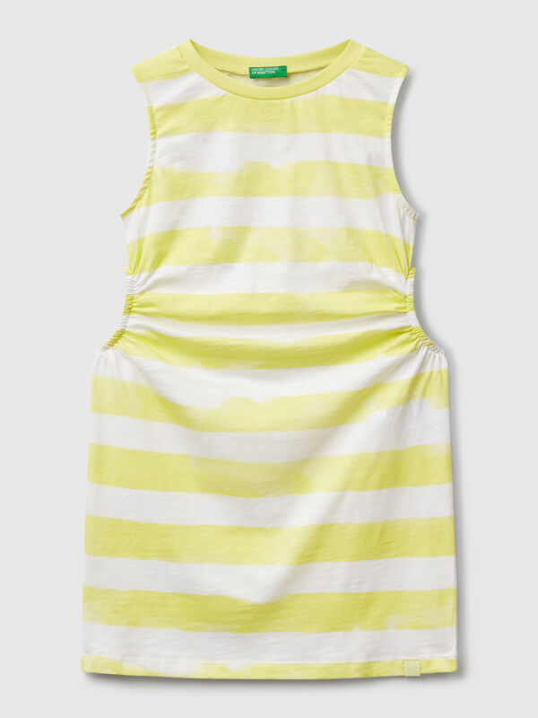 Striped dress with porthole Junior Girl