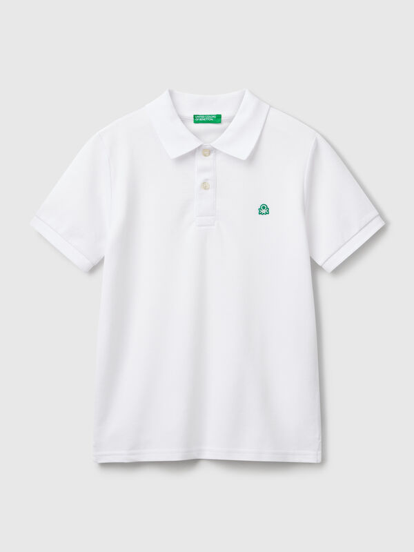 Slim fit polo in pure cotton Junior Boy