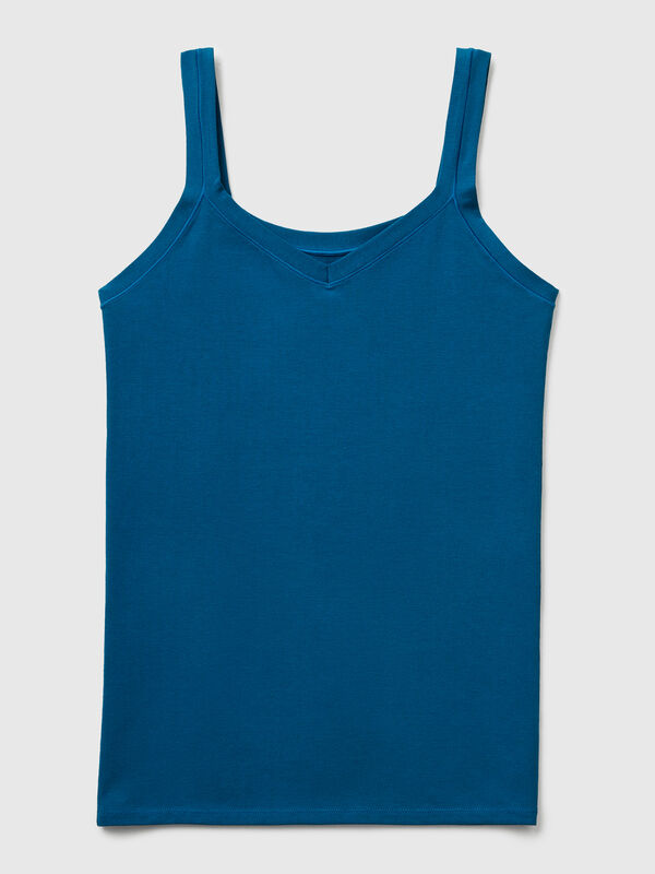 Tank top in super stretch cotton Women