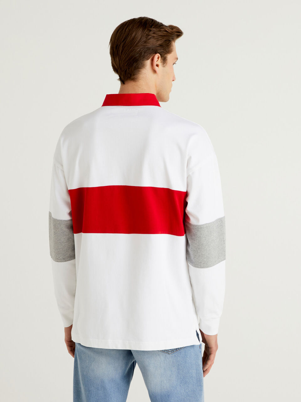 Rugby polo in organic cotton image number null