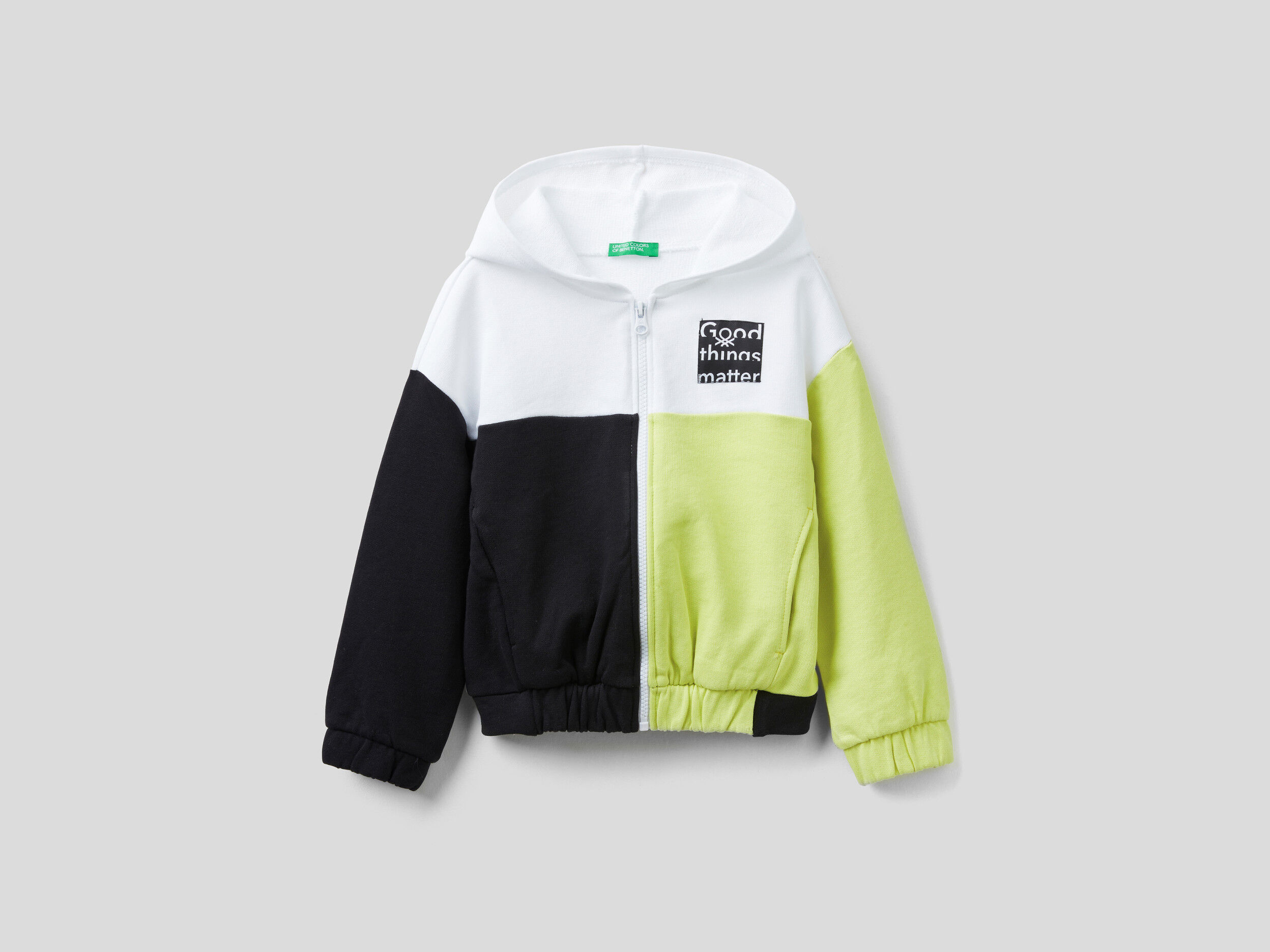 north face color block hoodie