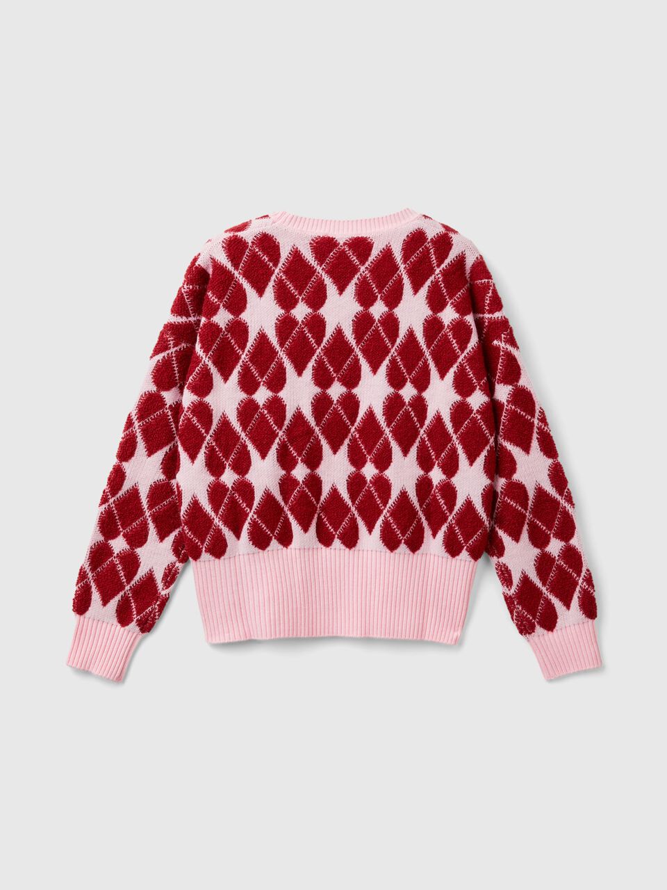 Jacquard heart sweater Junior Girl image number null