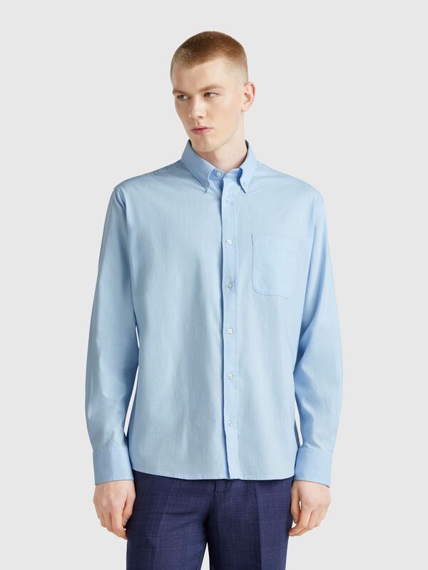 Regular fit button-down shirt Men