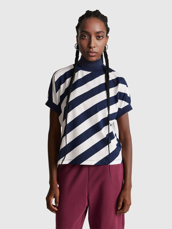 Regimental Striped T-Shirt Women