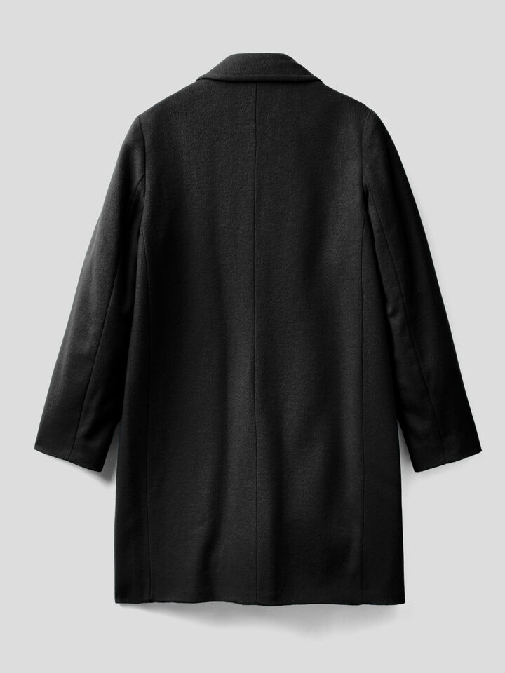 Short coat in wool blend cloth image number 2
