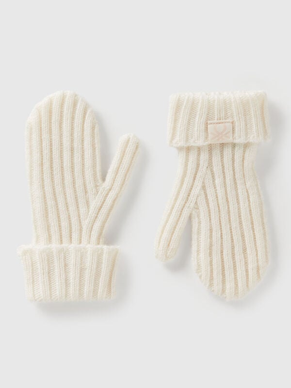 Wool blend mittens Junior Boy
