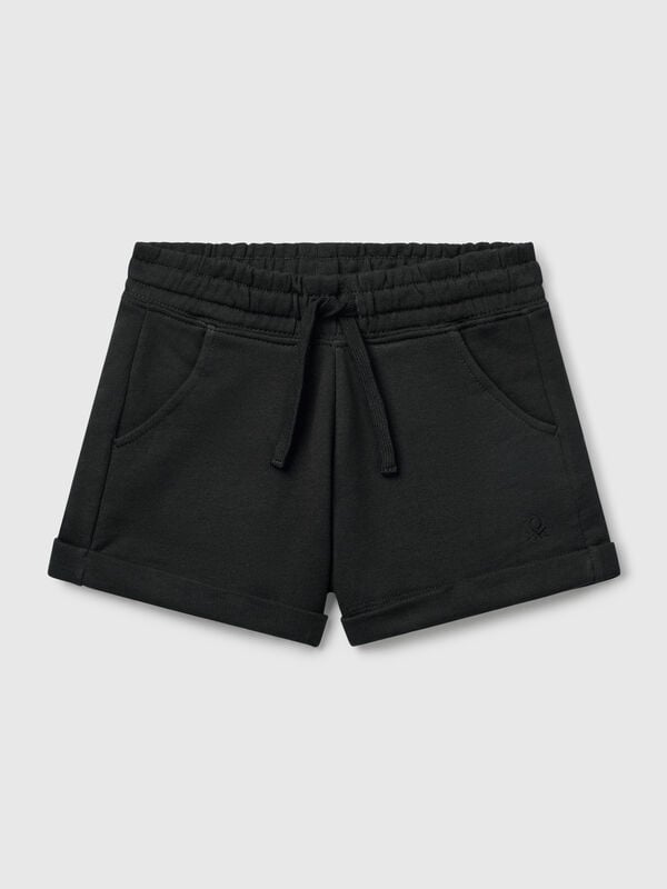 100% cotton fleece shorts Junior Girl