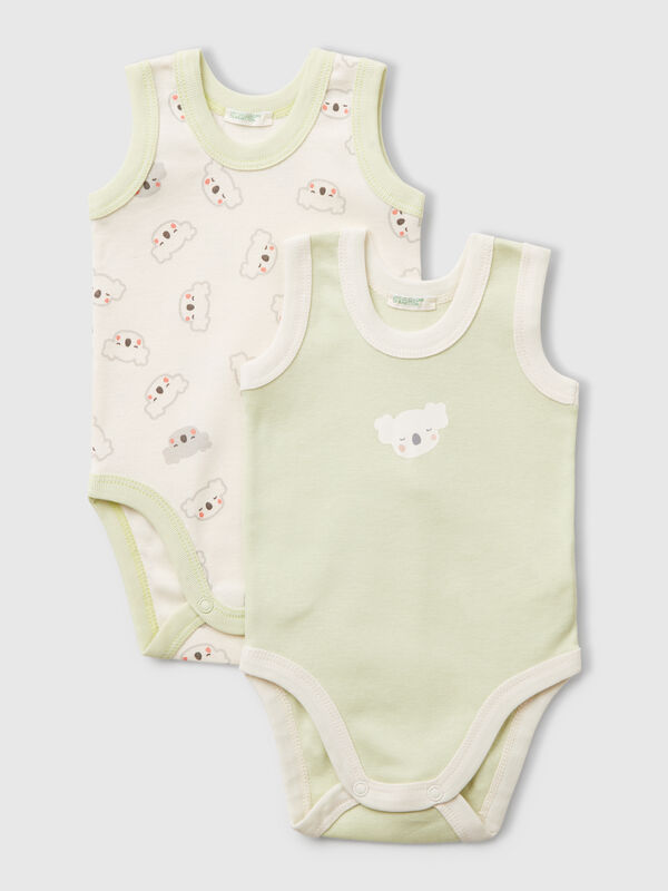 Two cami bodysuits with print New Born (0-18 months)