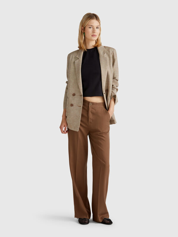 Trousers in pure lyocell Women