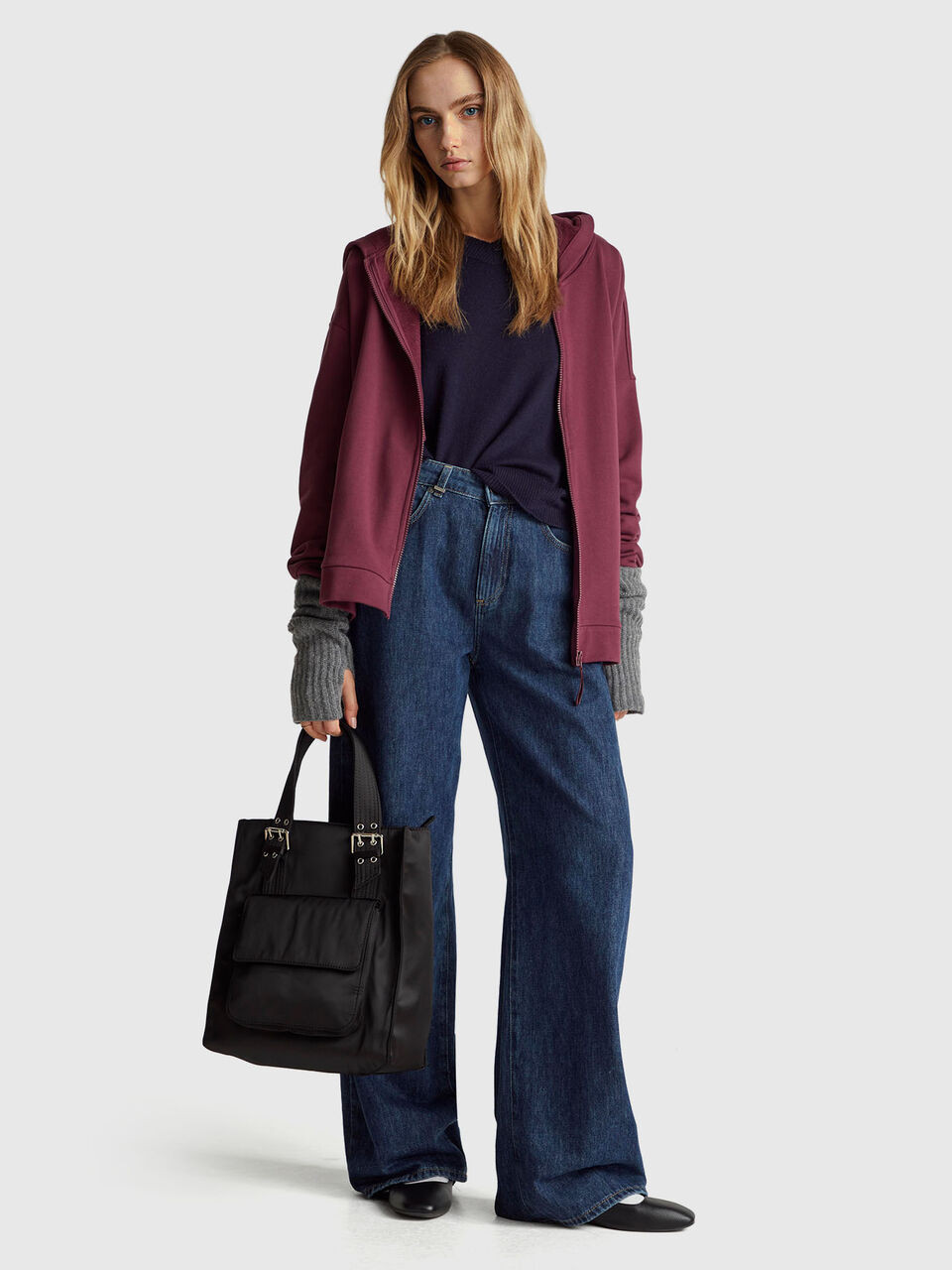 V NECK SWEATER L/S Women image number null