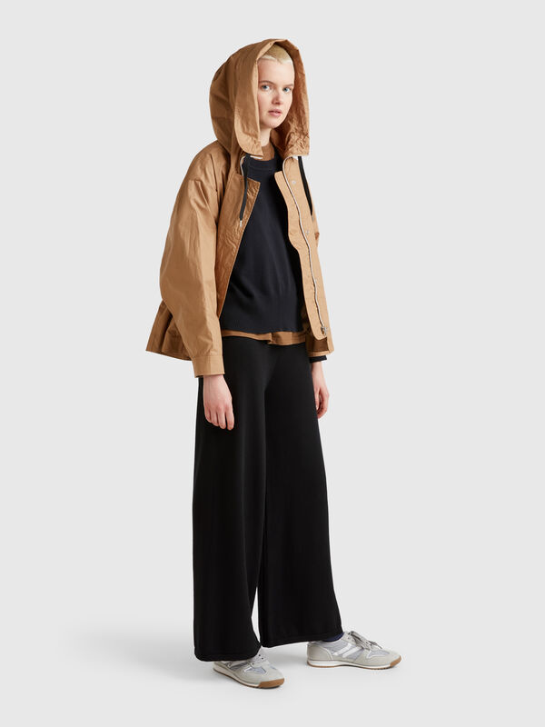 Wide knit trousers Women