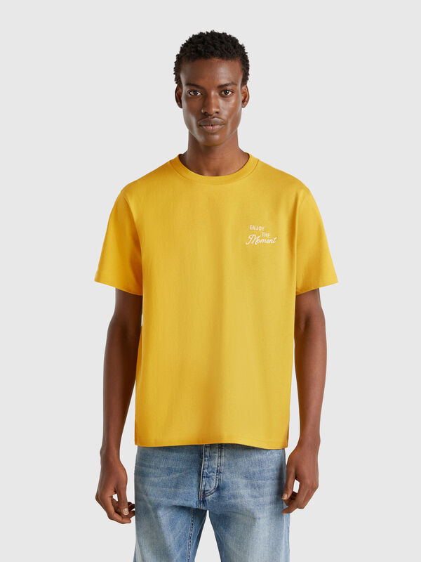 T-shirt in cotton with embroidery Men