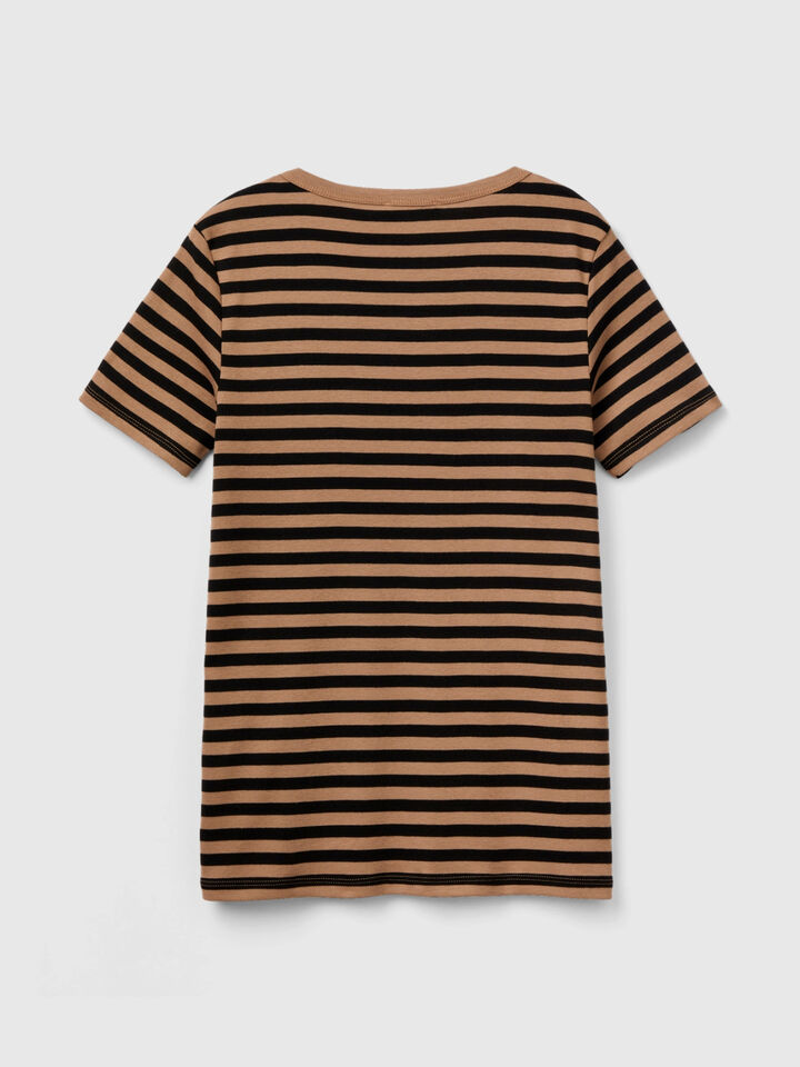 Crew neck striped t-shirt image number 2