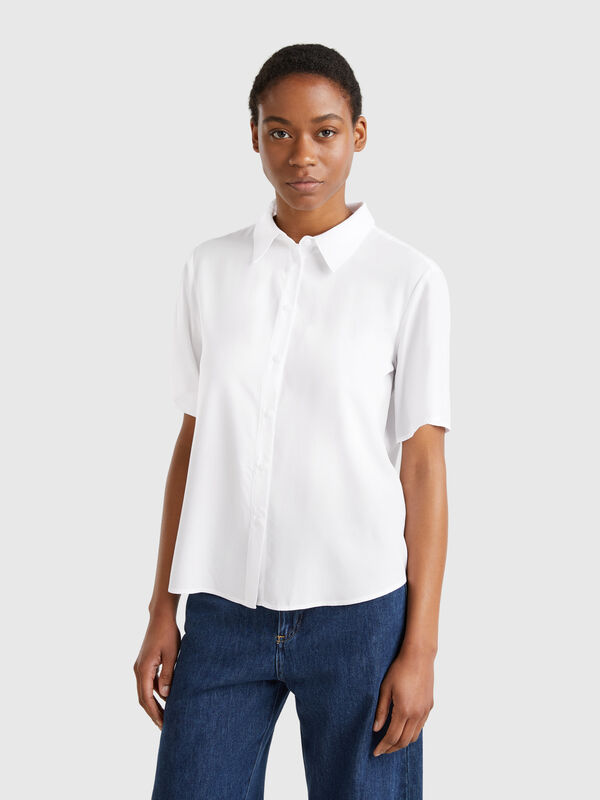3/4 sleeve shirt in viscose Women