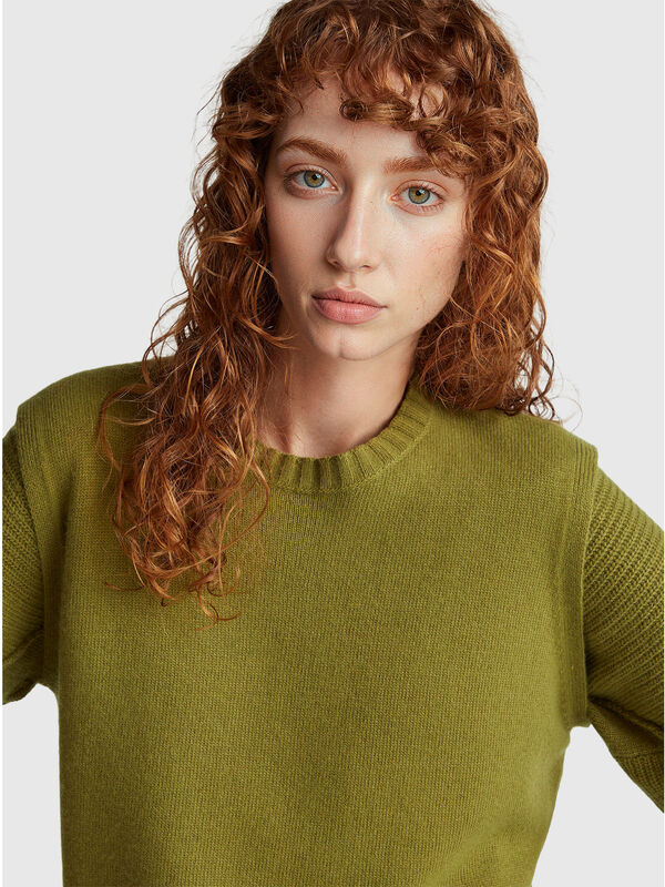 Vest in wool and viscose blend Women