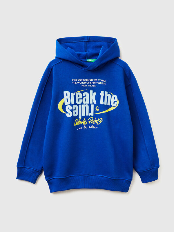 Warm sweatshirt in cotton with print Junior Boy