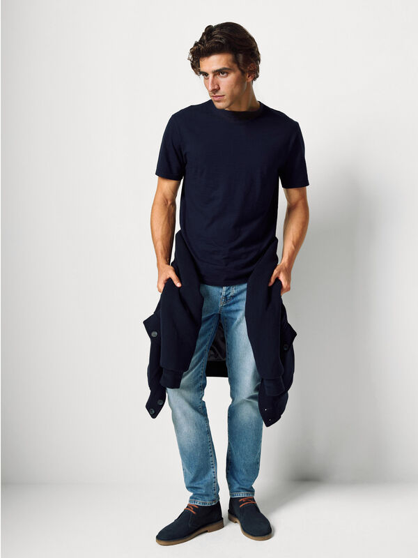 Slub cotton t-shirt Men