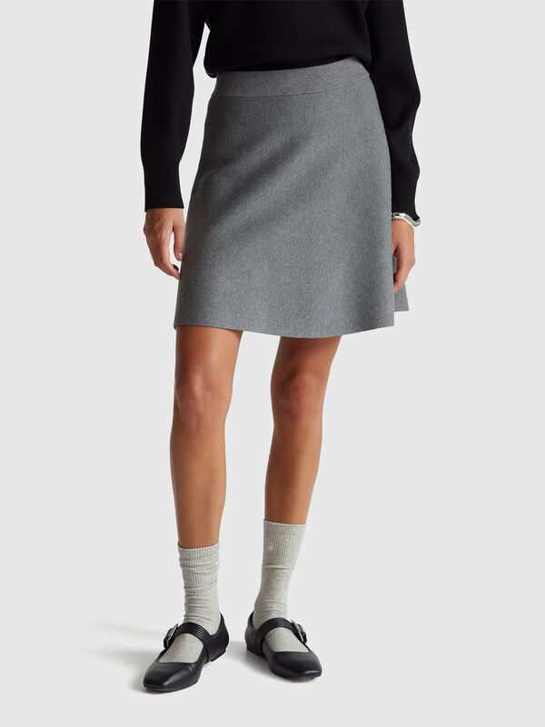 Knit mini skirt Women