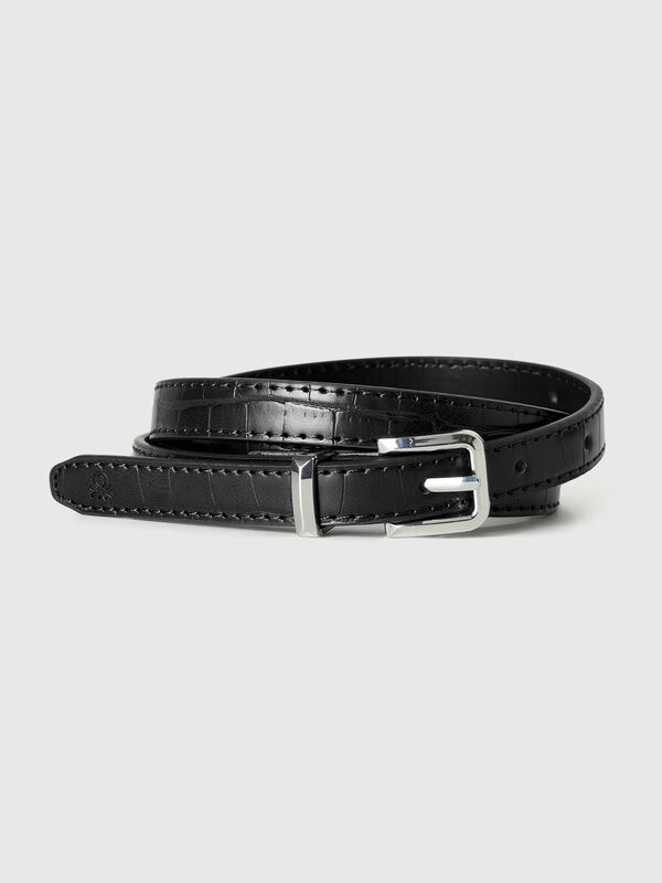 Thin belt with coconut print Women