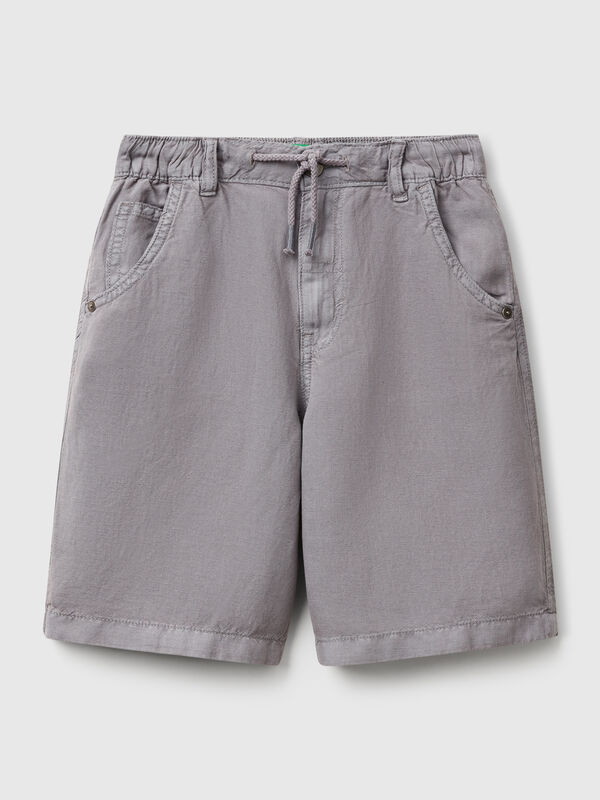 Linen blend bermudas Junior Boy