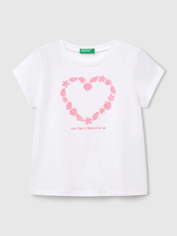 T-shirt with neon print Junior Girl