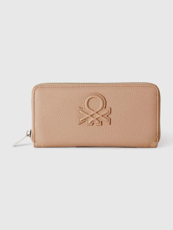 Large wallet with zip Women