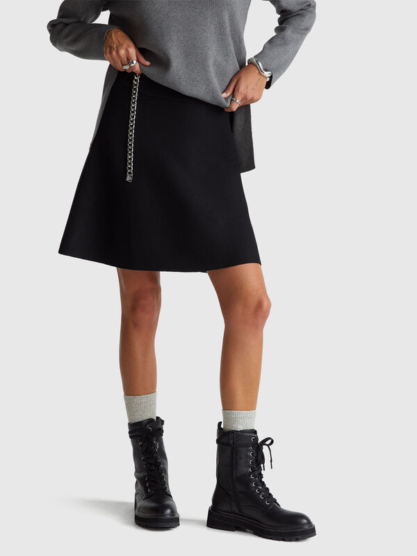 Knit mini skirt Women