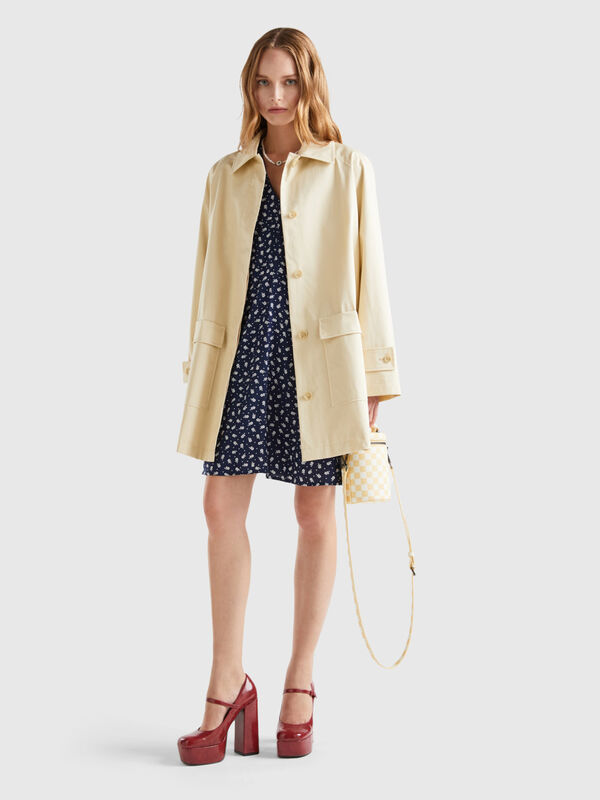 Pure cotton trench coat