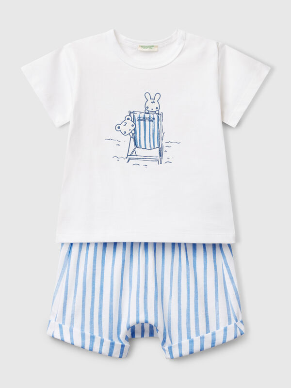 SET T-SHIRT+SHORTS New Born (0-18 months)