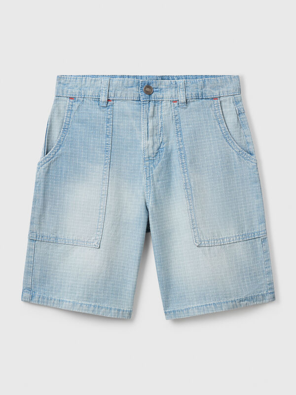 Straight check bermudas Junior Boy