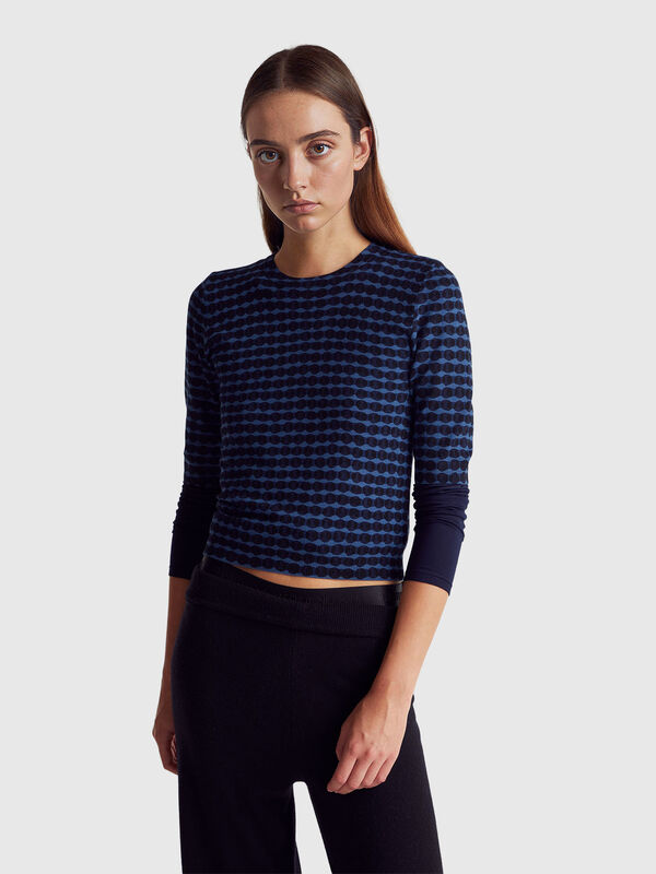 Short sleeve sweater in viscose blend Short sleeve sweater in viscose blend Women