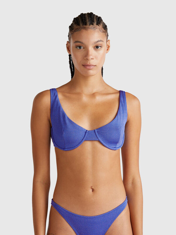 Swim top with lurex  Women