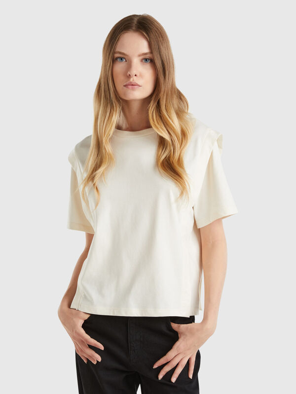 Regular fit t-shirt with creases Women