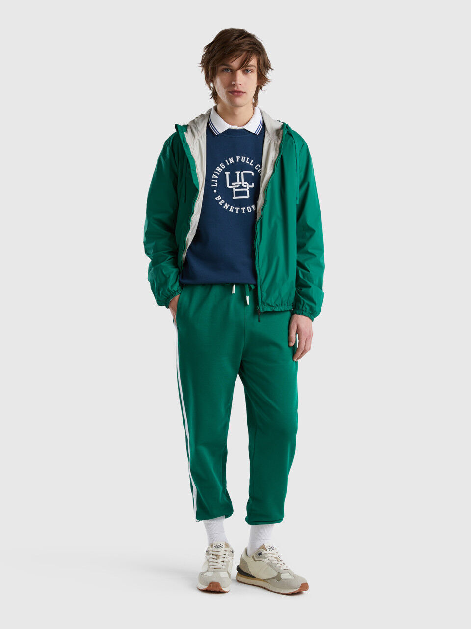 Joggers with side bands
