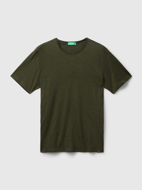 Slub cotton t-shirt Men