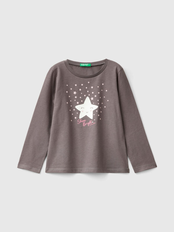 Regular fit t-shirt with print Junior Girl