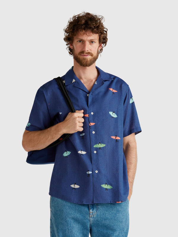Shirt with surf print Men