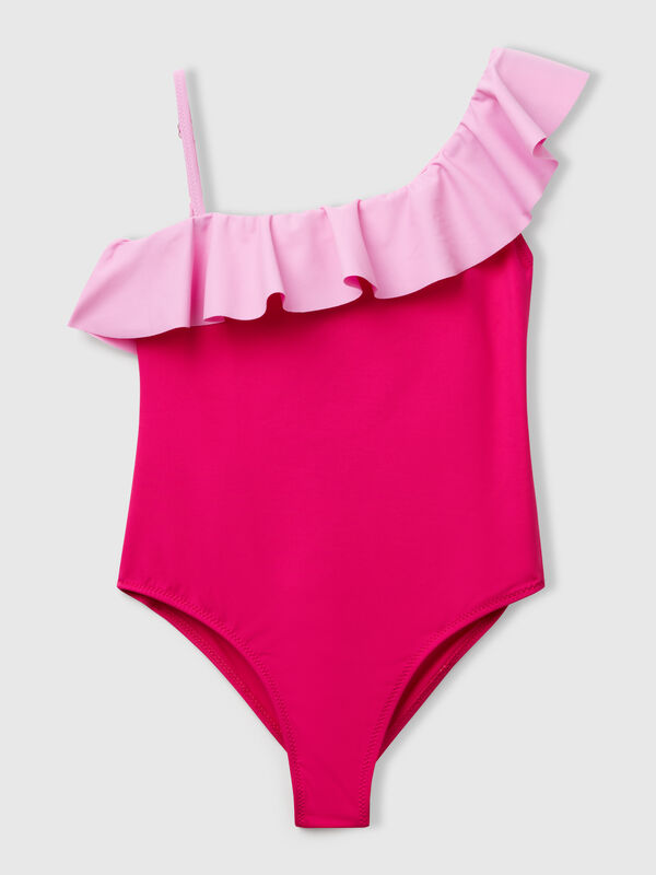 One-piece swimsuit with trim Junior Girl