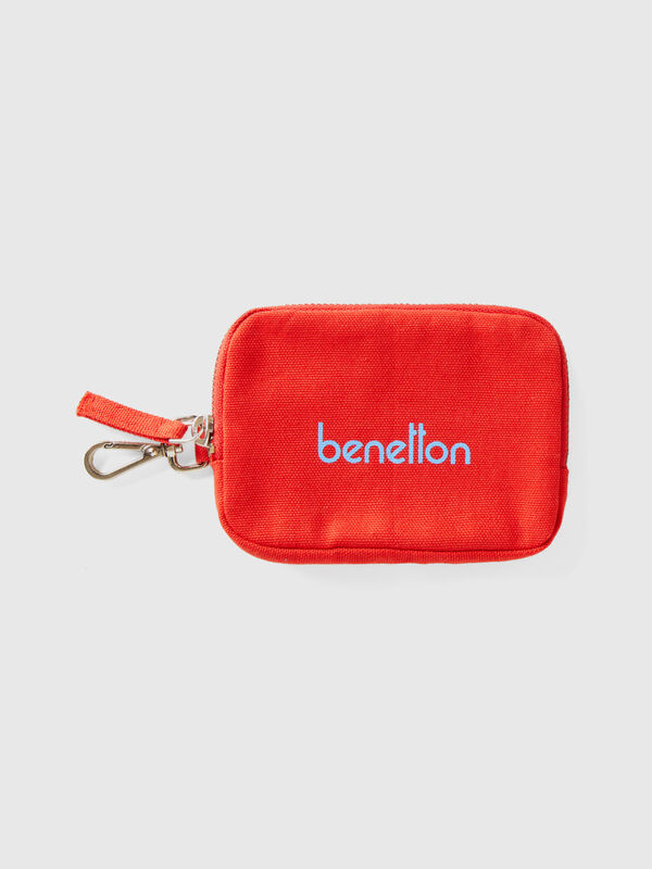 Red keychain and coin purse