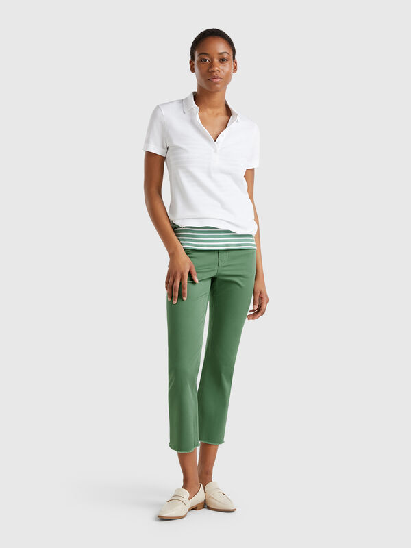 Five pocket cropped trousers Women