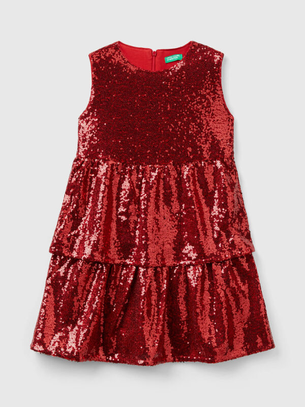 Dress with sequins