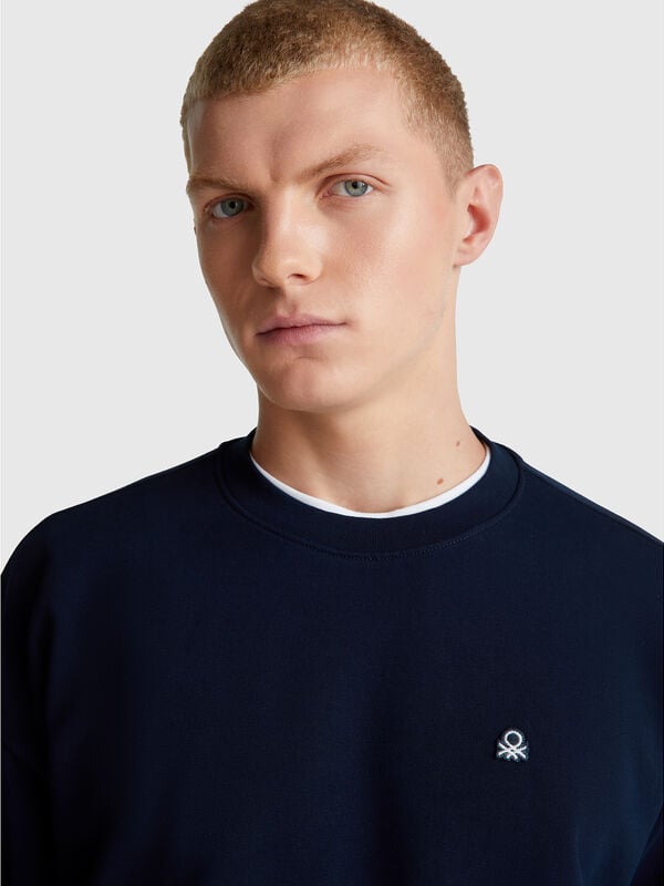 Sweatshirt with logo patch Men