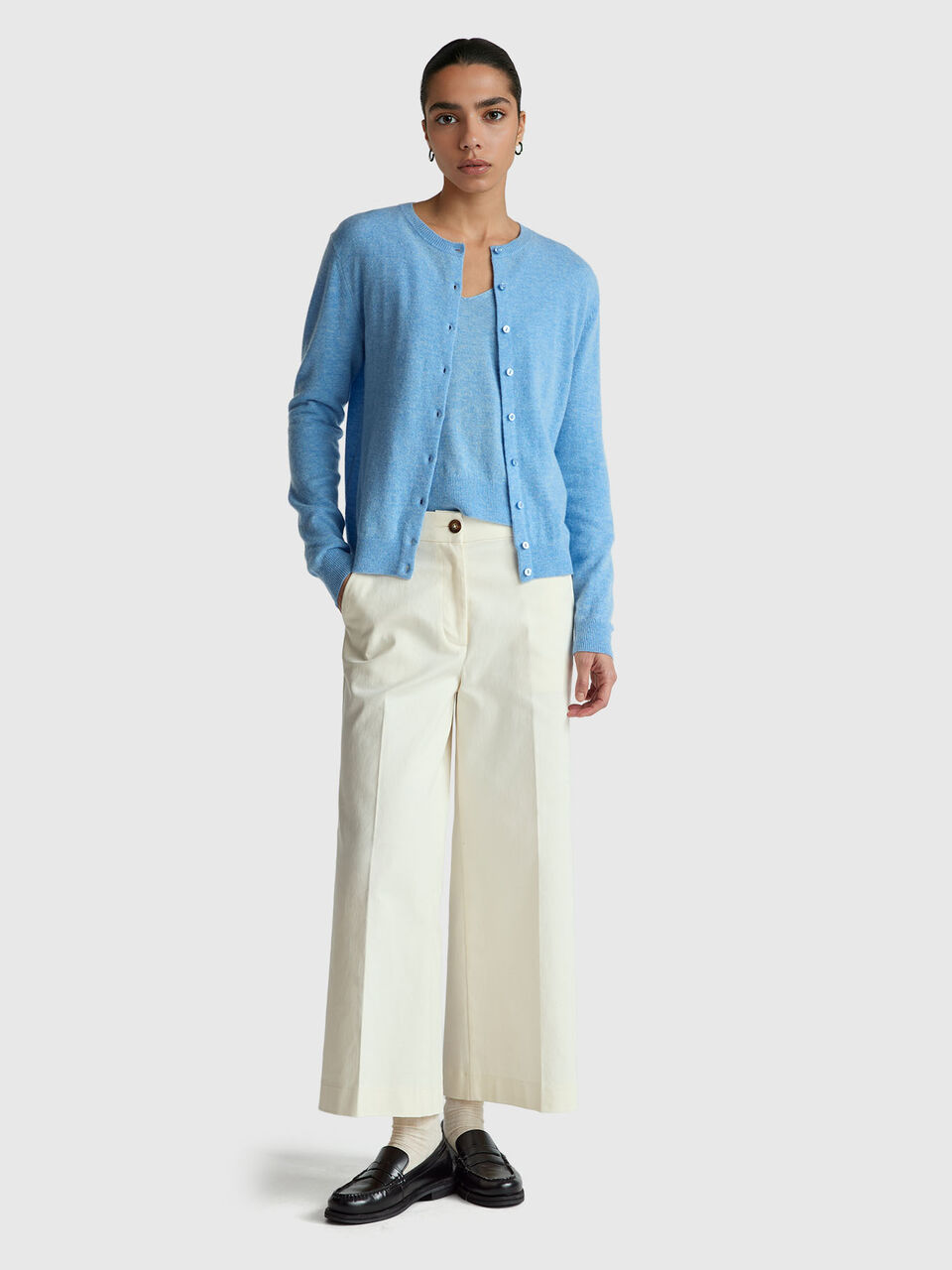 V NECK SWEATER L/S Women image number null