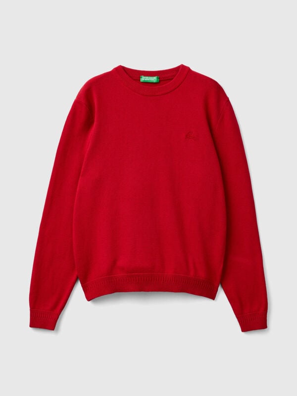 100% cotton crew neck sweater Junior Boy