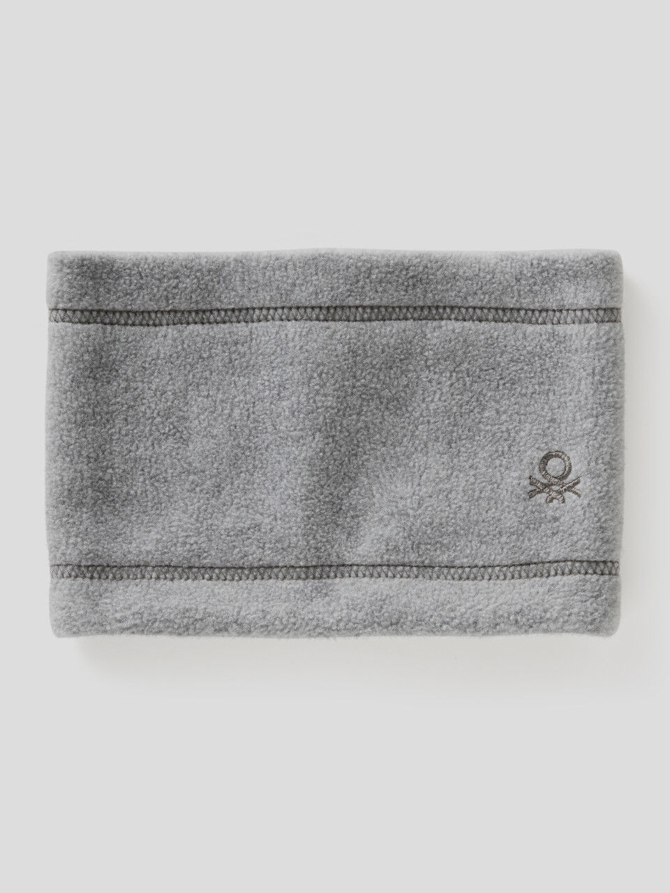 Neck warmer in fleece with embroidered logo