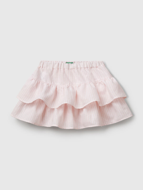 Floral skirt with flounces Junior Girl
