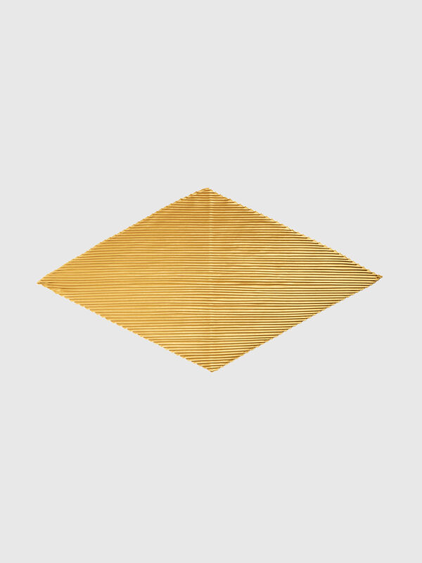 Pleated scarf with lurex Women