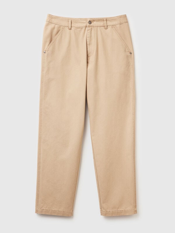 Trousers in pure linen Men